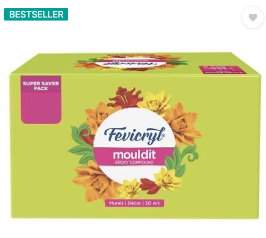 Fevicryl MouldIt - Resin and Hardner for Modelling, Sculpting, For Artists & Hobbyists Art Clay  (900 g)