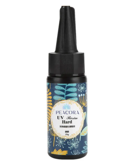 PEACORA Sun Mini & 25g UV Resin Hard Clear Glossy Finish for Artists & Professional
