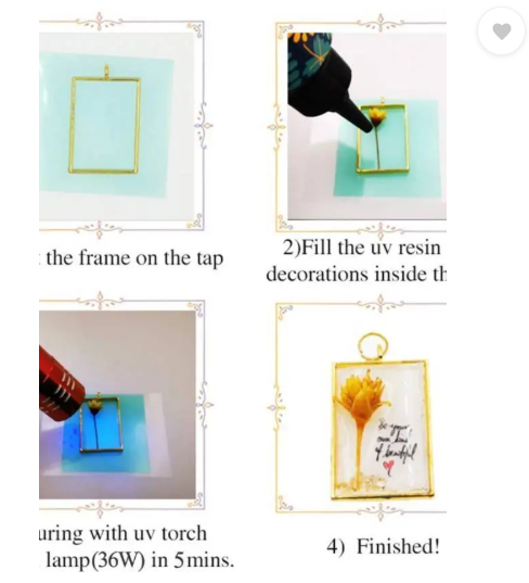 PEACORA Sun Mini & 25g UV Resin Hard Clear Glossy Finish for Artists & Professional