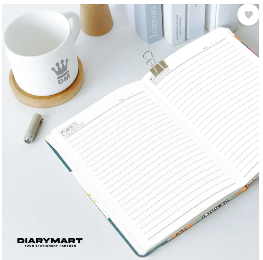 Diarymart Dream Big Hardcover Journal Notebook Diary For Office A5 Diary Ruled 192 Pages (Multicolor)