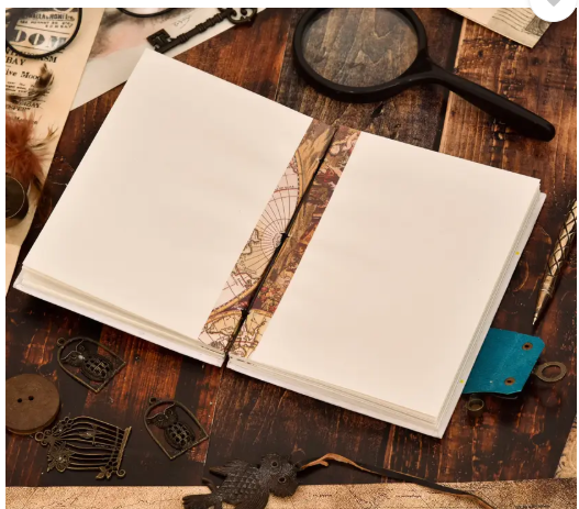DI-KRAFT Printed Designer leather cover Diary with Lock For Office|Gift|SIZE 5*7 INCHES A5 Diary unruled 200 Pages (multicolor12)