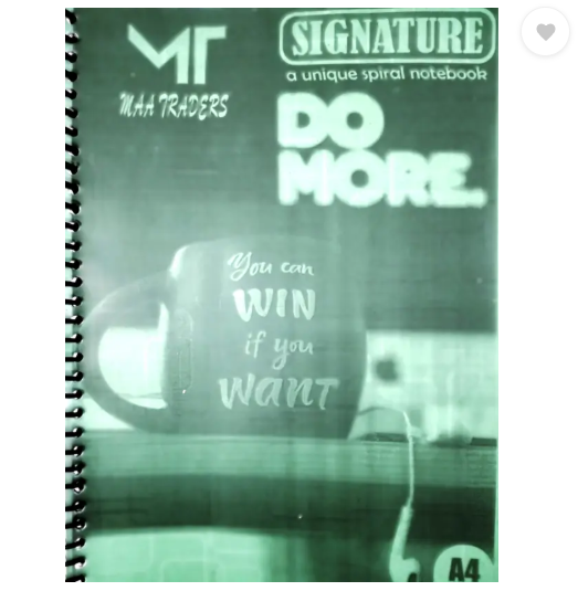 ABC notebook A4 Notebook plain 200 Pages  (Multicolor, Pack of 5)