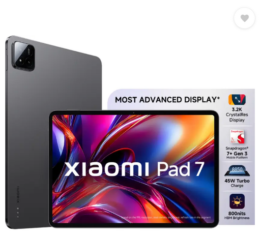 Xiaomi Pad 7 12 GB RAM 256 GB ROM 11.17 inch with Wi-Fi Only Gaming Tablet (Graphite Grey)