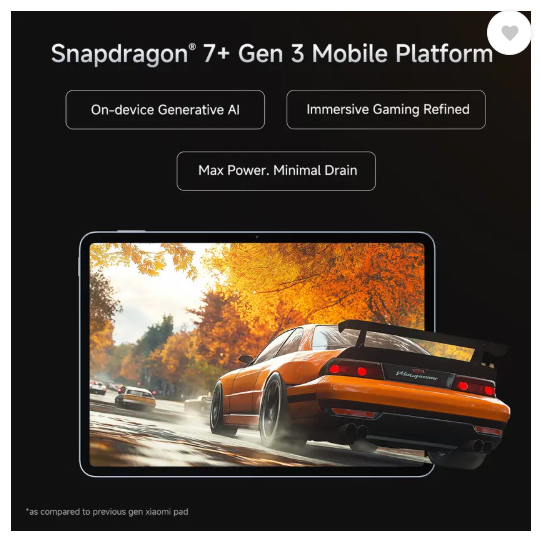 Xiaomi Pad 7 12 GB RAM 256 GB ROM 11.17 inch with Wi-Fi Only Gaming Tablet (Graphite Grey)