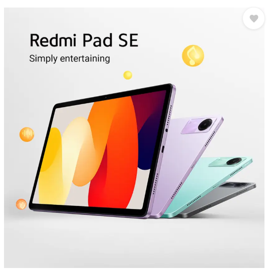 REDMI Pad SE 8 GB RAM 128 GB ROM 11.0 inch with Wi-Fi Only Tablet (Lavender Purple)