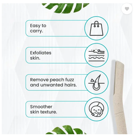 Femisafe FACE RAZORS (ECO-FRIENDLY)&ALOE GEL, Women  (Pack of 2)