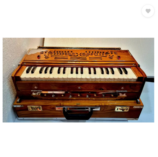 SUR O BANI SUR O BANI HARMONIUM 2LINE PALITANA RIDS BASS MALE (VERTICAL) PORTABLE 42KEYS Sur11 3.5 Octave Hand Pumped Harmonium  (Seven Fold Bellow, Bass Reed, Male Reed)