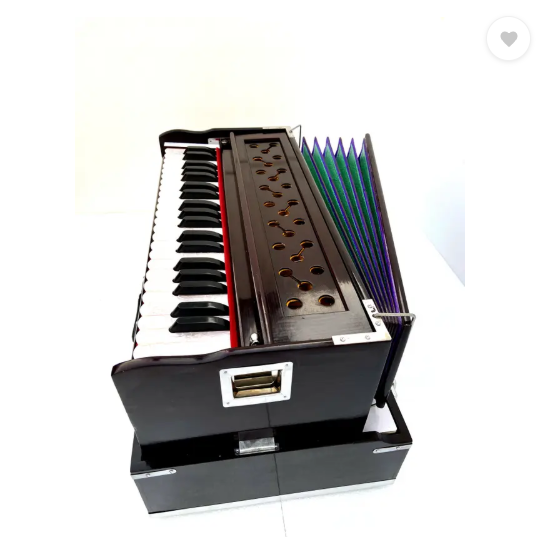 KHALSA MUSICAL (42 keys) Folding Harmonium high sound Quality Foam BestBag 3.5 Octave Harmonium 3.5 Octave Foot Pumped Harmonium  (Seven Fold Bellow, Bass Reed)