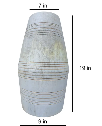NSR RR F19 Rope & Rings Dholak  (White)