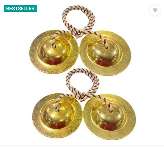 RAM musical 9.5 cm pack of 2 GOLDEN MANJIRA Kartal Instrument