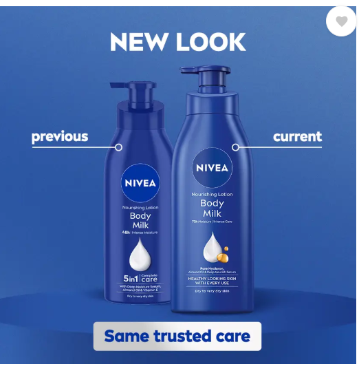 NIVEA Body Milk, Big Moisturizer Lotion, Deep Moisture Serum, Almond Oil & Vitamin E  (600 ml)