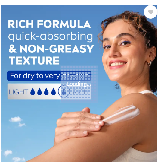 NIVEA Body Milk, Big Moisturizer Lotion, Deep Moisture Serum, Almond Oil & Vitamin E  (600 ml)
