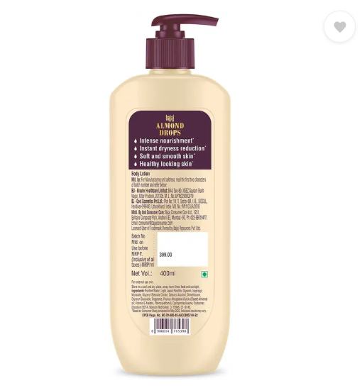 BAJAJ Almond Drops Nourishing Body Lotion  (400 ml)