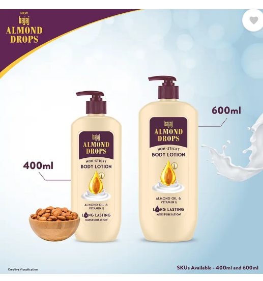 BAJAJ Almond Drops Nourishing Body Lotion  (400 ml)