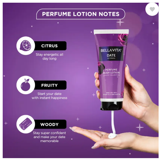 BELLAVITA DATE WOMAN Perfume Body Lotion|Helps in Nourishing & Moisturising Skin|  (200 ml)