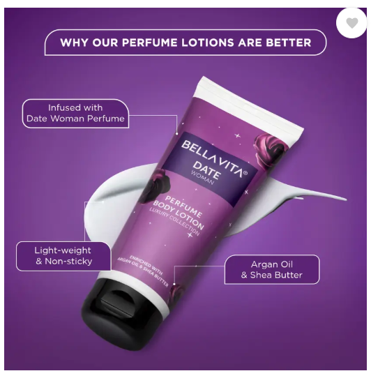 BELLAVITA DATE WOMAN Perfume Body Lotion|Helps in Nourishing & Moisturising Skin|  (200 ml)