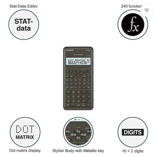 CASIO FX-82MS Scientific Scientific Calculator (12 Digit)