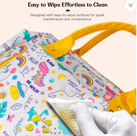 StarAndDaisy Diaper Bag for Mothers, Baby Diaper Backpack with Spacious Compartment Mothers Maternity Bags for Travel Diaper Backpack  (Giraffe Print- White)