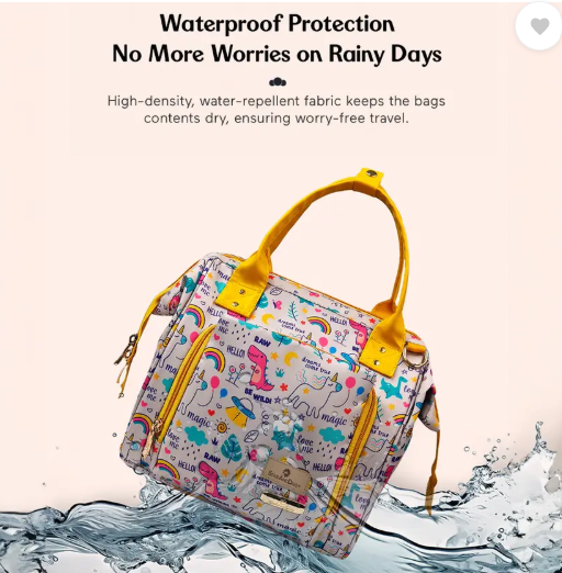 StarAndDaisy Diaper Bag for Mothers, Baby Diaper Backpack with Spacious Compartment Mothers Maternity Bags for Travel Diaper Backpack  (Giraffe Print- White)