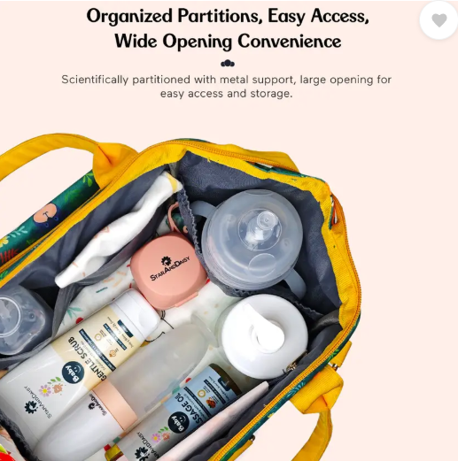 StarAndDaisy Diaper Bag for Mothers, Baby Diaper Backpack with Spacious Compartment Mothers Maternity Bags for Travel Diaper Backpack  (Jungle Print-Green)