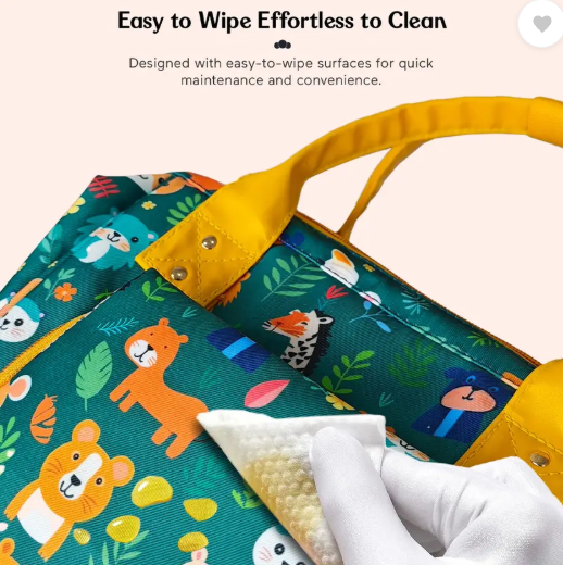 StarAndDaisy Diaper Bag for Mothers, Baby Diaper Backpack with Spacious Compartment Mothers Maternity Bags for Travel Diaper Backpack  (Jungle Print-Green)