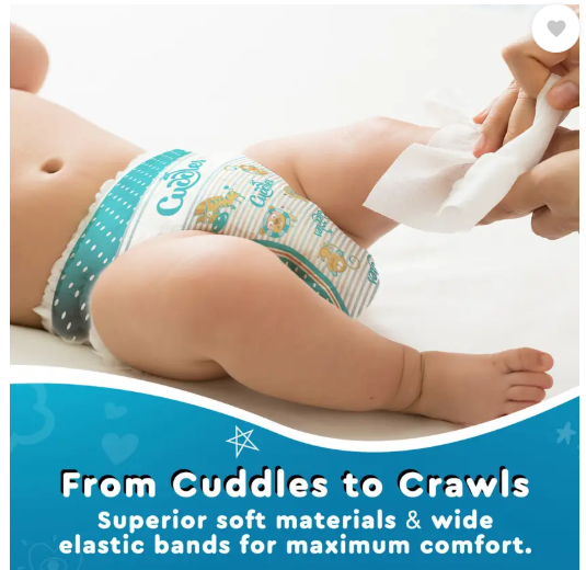 Cuddles - Super Pants Style Diaper - M (74 Pieces)