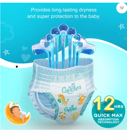 Cuddles - Super Pants Style Diaper - M (74 Pieces)