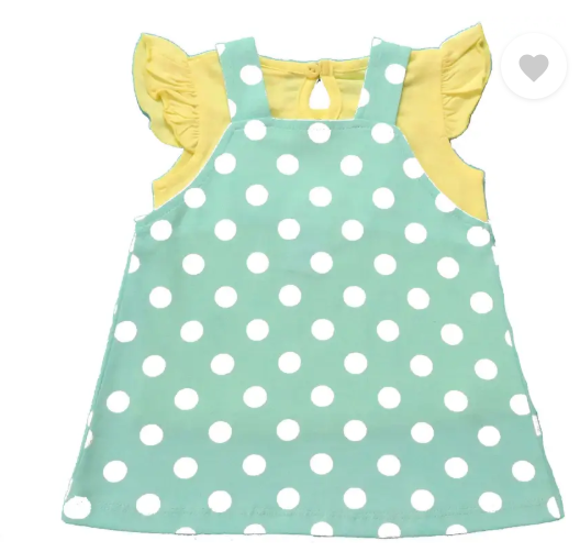 Baby Girls Midi/Knee Length Casual Dress (Green, Sleeveless)