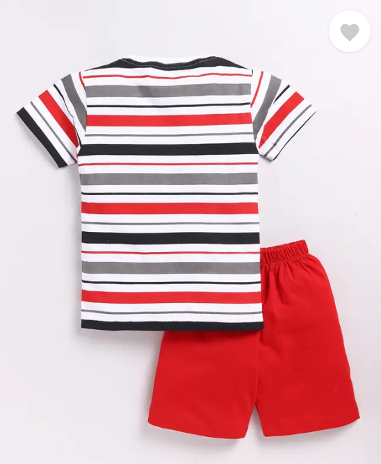 Boys Casual T-shirt Shorts (Multi6)
