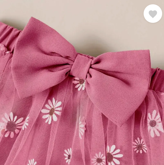 Baby Girls Party(Festive) Top Skirt (Pink)