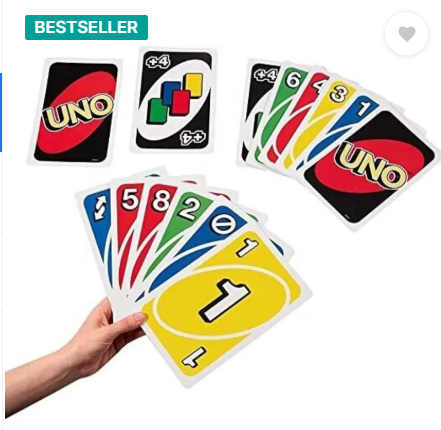 MOISH UNO Playing Cards Table fun Game for Kids  (Multicolor UNO)