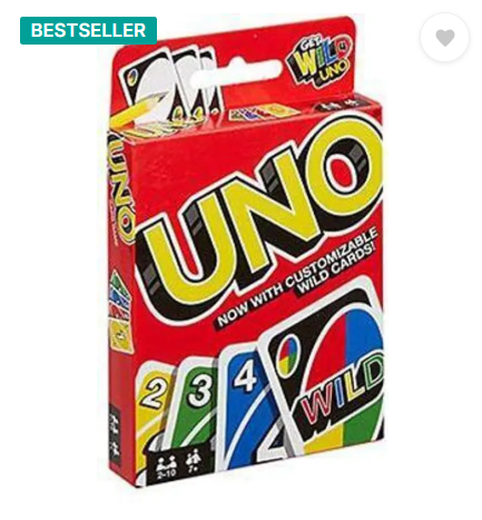 MOISH UNO Playing Cards Table fun Game for Kids  (Multicolor UNO)