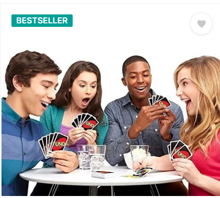 MOISH UNO Playing Cards Table fun Game for Kids  (Multicolor UNO)