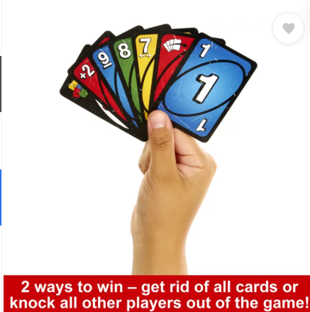 mattel GAMES UNO Show em No Mercy Card Game for Kids, Adults, Parties and Travel  (Multicolor)