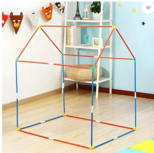 RADHE ENTERPRISE Jumbo Size Extremely Light Weight Kids Play Tent House for Girls and Boys (Blue)
