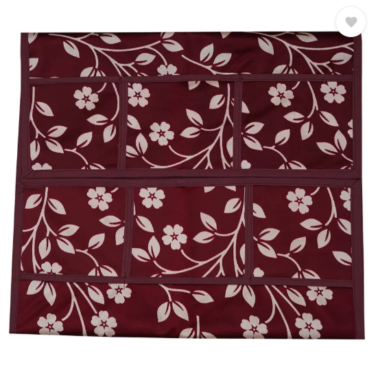 KANUSHI Refrigerator Cover  (Width: 99 cm, Maroon)