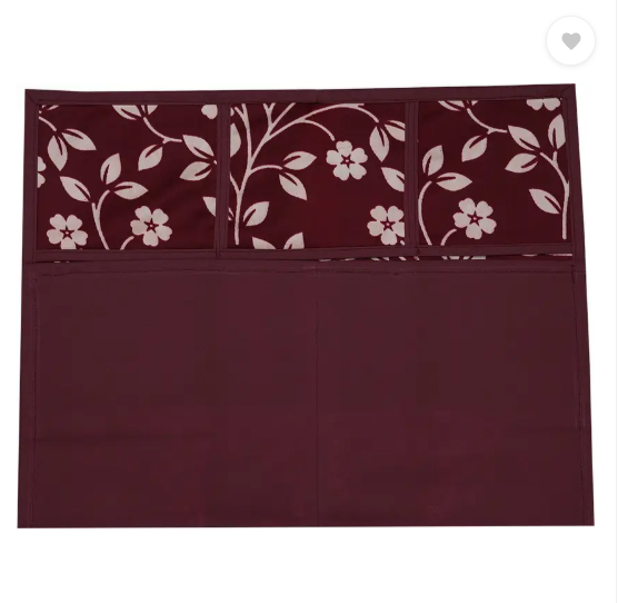KANUSHI Refrigerator Cover  (Width: 99 cm, Maroon)