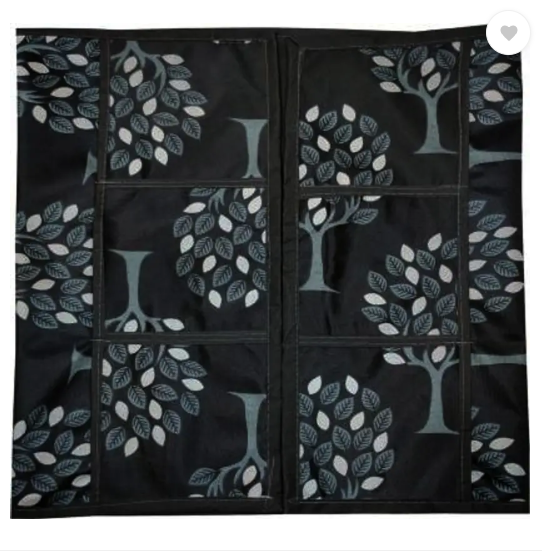 Crosmo Refrigerator Cover  (Width: 56 cm, Black Tree 2)