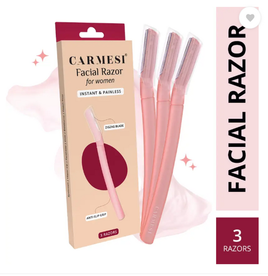 Carmesi Face Razor for Women | For Instant & Painless Hair Removal, Women  (Pack of 3)