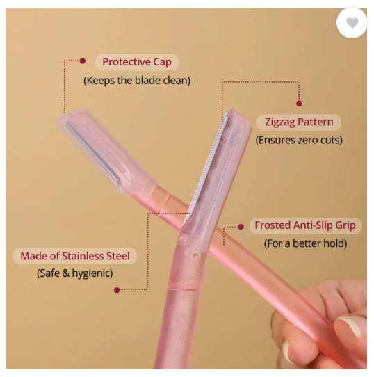Carmesi Face Razor for Women | For Instant & Painless Hair Removal, Women  (Pack of 3)