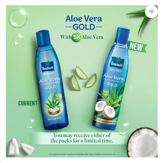 Parachute Advansed Aloe Vera Coconut Hair Oil GOLD, 5X Aloe Vera, Makes hair Sooperr soft Hair Oil  (800 ml)