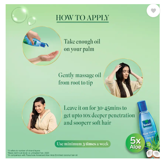 Parachute Advansed Aloe Vera Coconut Hair Oil GOLD, 5X Aloe Vera, Makes hair Sooperr soft Hair Oil  (800 ml)