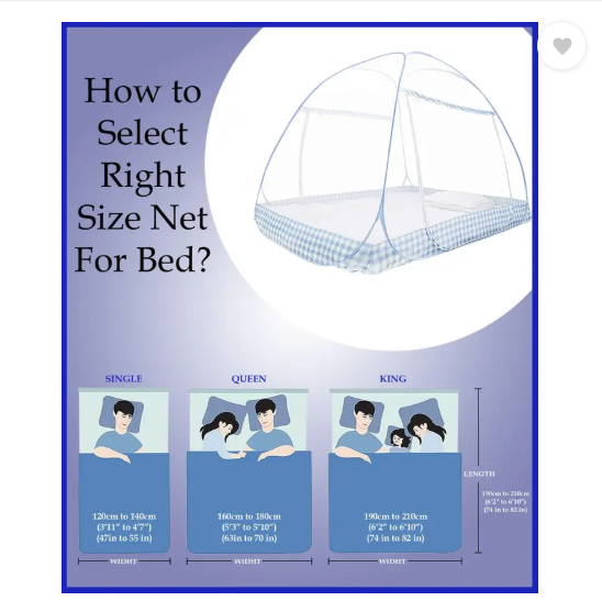 Neruti Enterprise Polyester Adults Washable Double bed (Round) Mosquito Net  (Blue, Ceiling Hung)