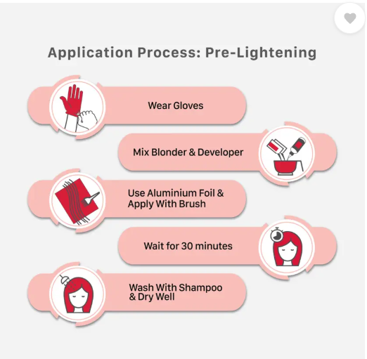 Streax Hair Colour Highlight Kit , Hair Colour for Women, DIY Application , Soft Blonde