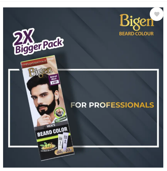 Bigen Professional Beard Color B101 , Natural Black