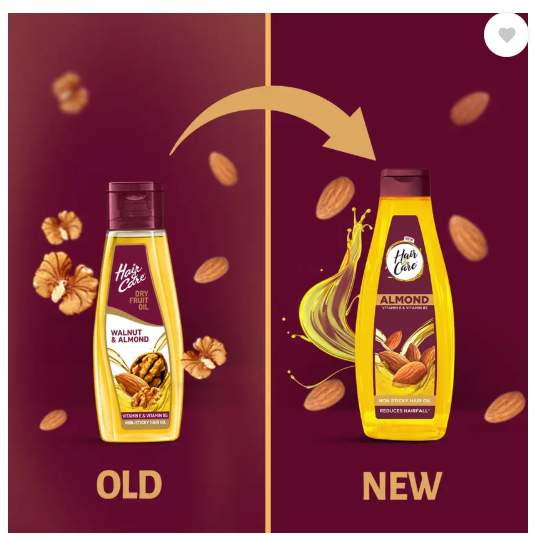 HAIR & CARE with Almond, Non-Sticky Oil Hair Oil  (700 ml)