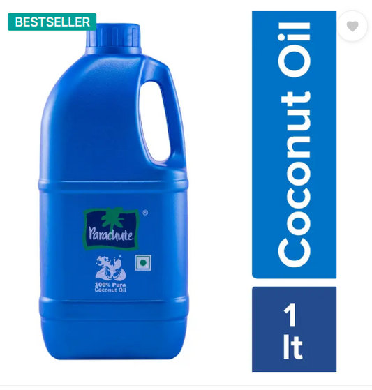 Parachute 100% Pure & Natural Coconut Hair Oil  (1000 ml)