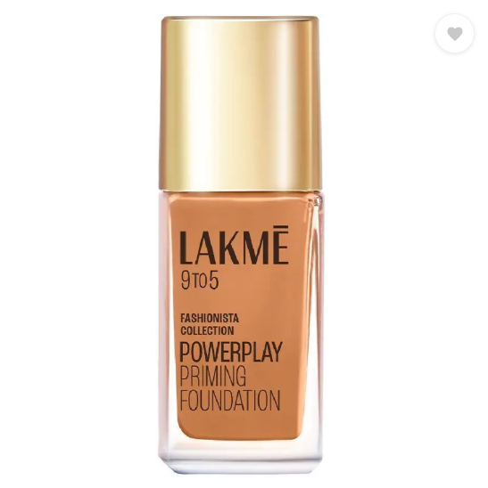 Lakmé 9to5 Powerplay Priming Foundation, Built in Primer, SPF 20 Foundation  (Neutral Chestnut, 25 ml)