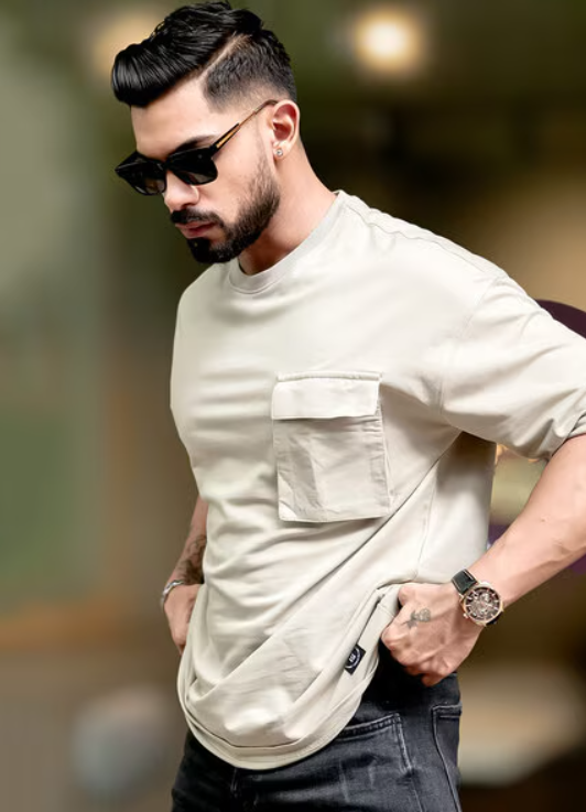 MANIAC Men Oversized Fit T-shirt