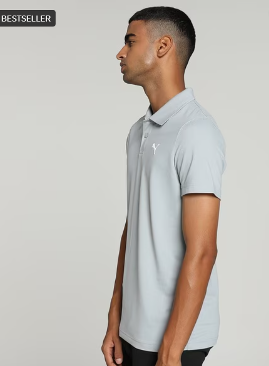 PUMA Mens Slim Fit Polo T-Shirt